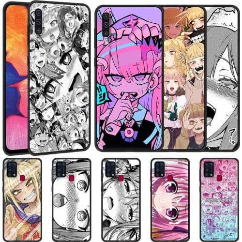 Case For Samsung Galaxy A50 A70 A10 M31 A20e A30 A40 A20s A10s M51 M30s M11 F41 Black Phone Covers Hentai Harajuku Anime Girl