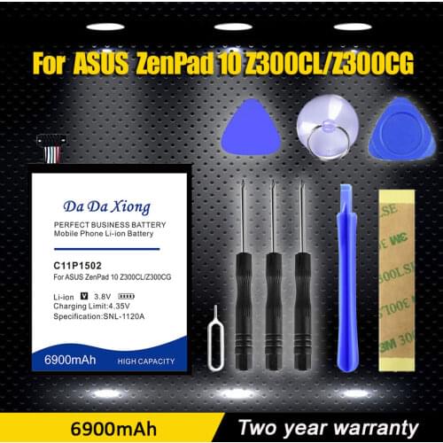 DaDaXiong 0 Cycle C11P1502 6050mAh Battery for ASUS ZenPad 10 Z300C Z300CL Z300CG Z300M P023 P01T 10.1 Free tools+Sticker