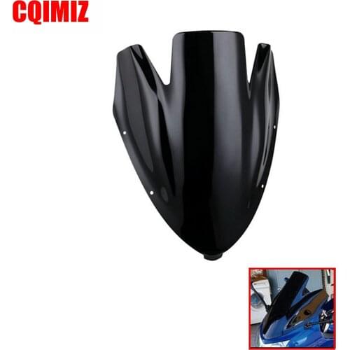 Black Motorcycle Windshield Windscreen Wind Deflectors For Kawasaki ER6F 2006 2007 2008