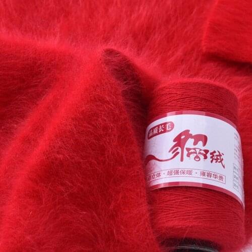 100+40g/set Genuine Long Plush Mink Cashmere Yarn For Hand Knitting Cardigan Sweater Hat Diy Crochet Thread Home Sewing Supplies