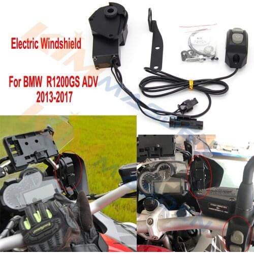 Motorcycle Electric lift Windscreen Windshield Shield Screen For BMW R1200GS LC / Adventure 2014 2015 2016 2017 2018