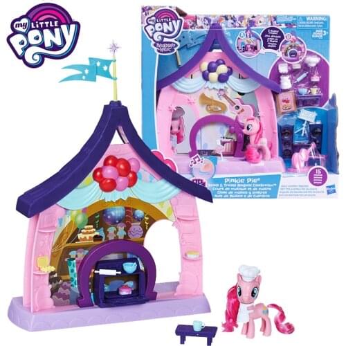 Hasbro My Little Pony action figure Double sided Game Set Sounding toys Can Sing Girl Play House Toys Childrens Birthday Gift