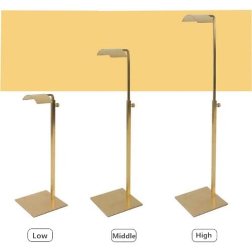 Hot sale stainless steel Handbag Rack Men/Women Bag Display Stand Adjustable metal backpack shelf Holder BJ09