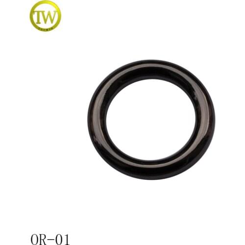 Hot sell black nickle metal O ring buckle round o ring for bag accessories 2cm