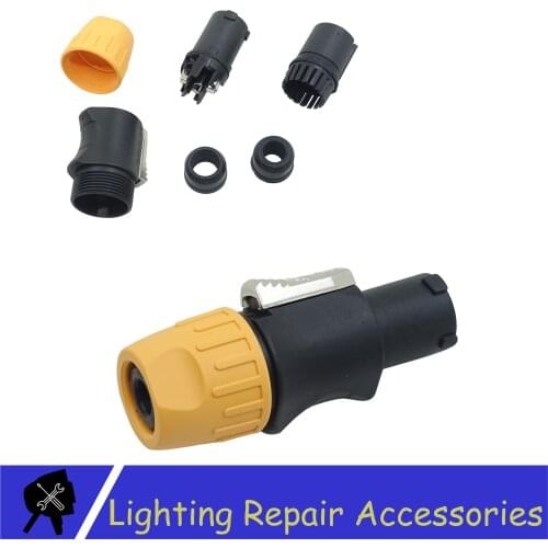 IP65 Waterproof 3 PIN Connector Great Quality Power Plug For Outdoor Waterproof Stage Light Moving Head Light Power Cable