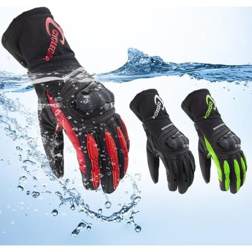 Motorbike Waterproof Motorcycle Gloves Winter Motocross Racing Gloves Thermal Moto Guantes Cycling Touch Screen Gloves CG676