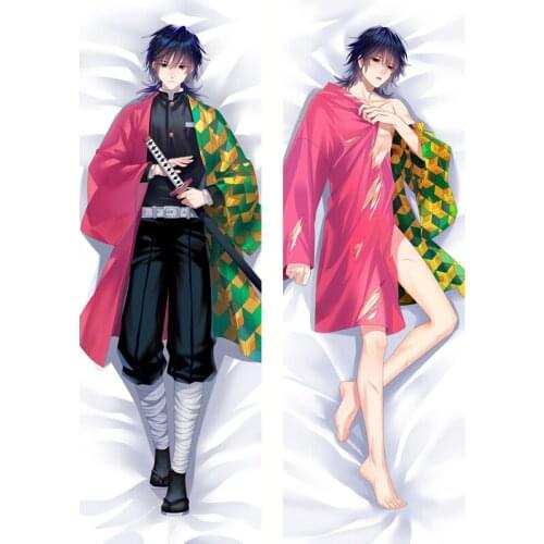 Newly Design Hot Kimetsu no Yaiba Tomioka Giyuu Cosplay Hugging Body Pillowcase