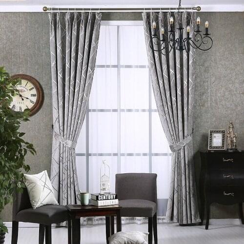 New Fresh Pure Color Simple Modern Curtains Light Luxury Jacquard Shading Cloth Customization Curtains for Living Room Bedroom