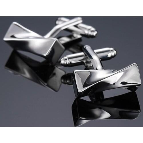 New high quality security Cufflinks fashion suit jewelry laser metal Cufflinks mens Wedding Shirt Badge Pin