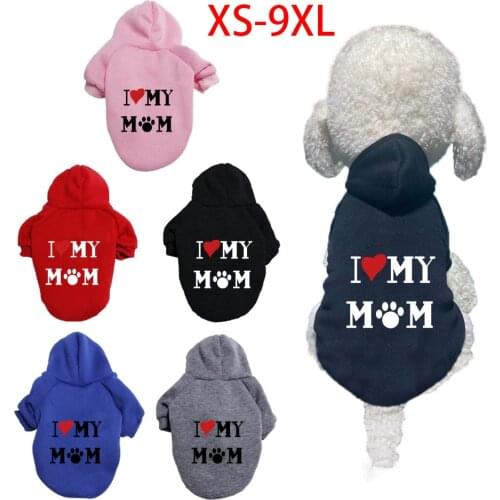 Large Pet Dog Clothes Sweater Autumn Winter Small and Medium French Bulldog Warm and Velvet Thick Hoodie Puppy Clothes Wholesale