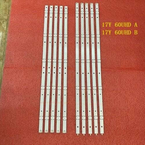 5set=50 PCS LED Backlight Strip For KD-60X690E 17Y 60UHD A B rev02 5led 170209 170309 SVG600A36-A B S600DUC-1 KCL60