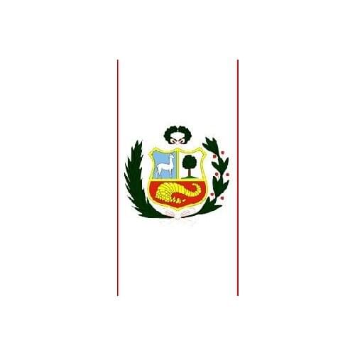 Printed vinyl sticker for car, wall, door, fridge, folder, etc. peru flag