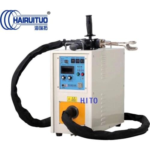 Hand-held high frequency induction heating machine for welding and heating copper pipe