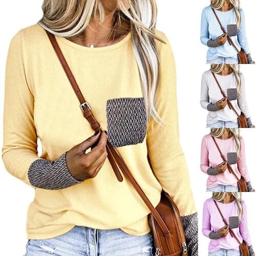 Woman tshirts 2021 pass hot style Europe ladies round collar pocket loose women leisure T-shirt harajuku T shirt women BX19068