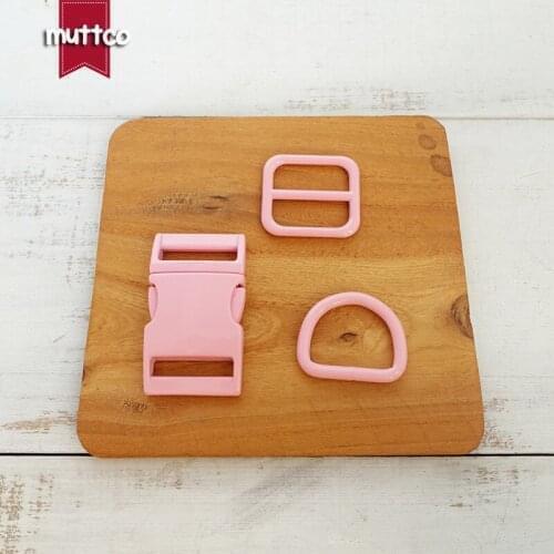 20pcs/lot Metal buckle quick side release buckle set for garment bag dog accessories 25mm webbing DIY pet collar 7 colours