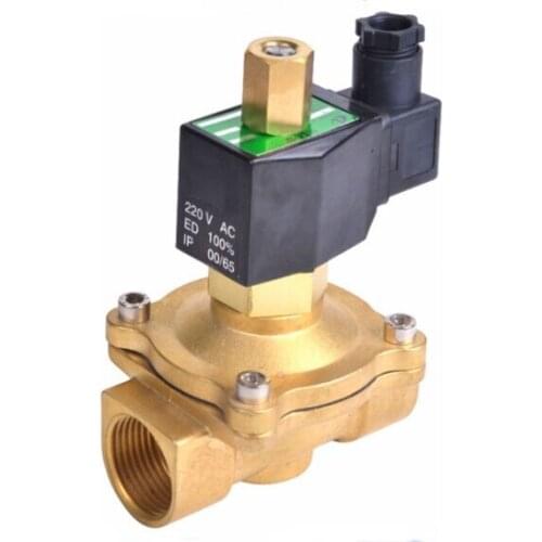 3/4" 2W series normally open solenoid valve brass electromagnetic valve air ,water,oil,gas