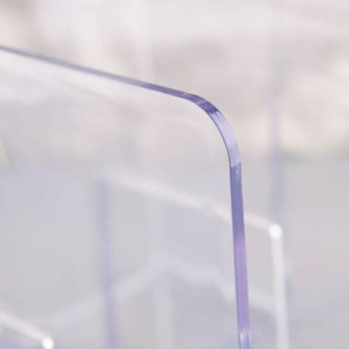 Acrylic Transparent Multi-layer Bookend Decorative Book Shelf Home Room Office School Library Stationery Supplies Gifts XXUC