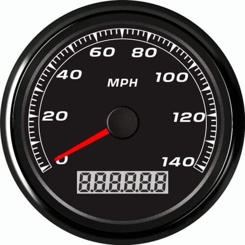 85mm 12V/24V MPH GPS Speedometer Odometer 140MPH For Auto Motorycle With Backlight For Car Motorcycle Tractor Truck boat yacht