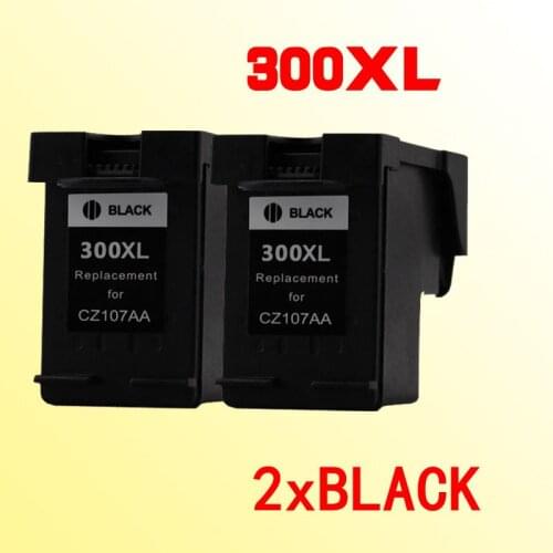 2pcs black ink cartridges compatible for300 compatible for 300 300xl D2563 D2566 D2600 D2645 D2660