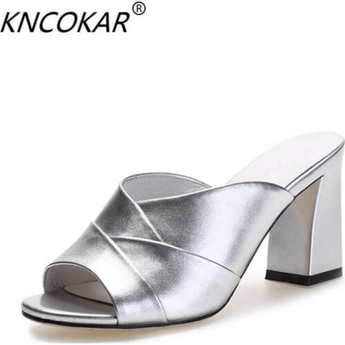 Женские туфли с открытым носом KNCOKAR China At AliExpress