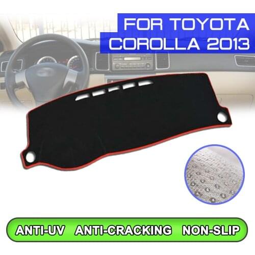 Car Dashboard Mat Anti-dirty Non-slip Dash Cover Mat UV Protection Shade for Toyota Corolla 2013