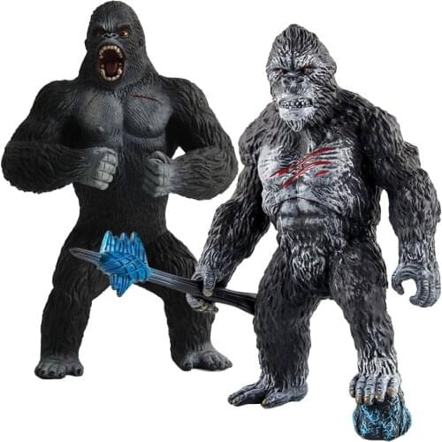 Large Simulation Animal Chimps Gorilla Model Figure Girls Boy Toys Scenario Car Ornaments Kids Learning Education King Kong Gift
