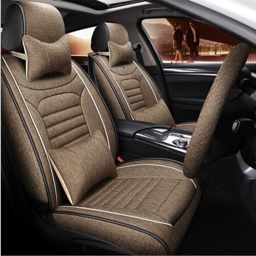 Linen Car Seat Covers for chery tiggo t11 QQ fl A1 A3 A5 E3 Tiggo seat covers auto accessories 20 colors