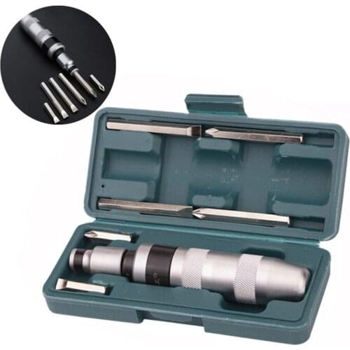 7Pcs Impact Screwdriver Set with Non-Slip Handle for Loosening Frozen Bolts and Stubborn Fasteners Multifuction Repair Tool