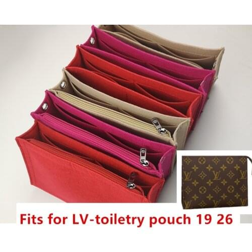 For toiletry 19 26 bag purse insert Organizer Makeup Handbag washbag travel organizer Inner Purse Cosmetic bag Toiletry bag