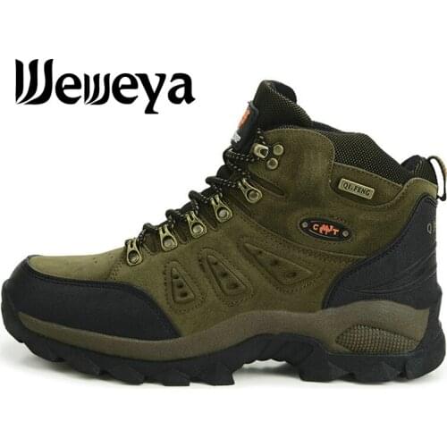 High Cut Unisex Hiking Shoes Waterproof Trekking Boots for Men Women Breathable Wearable Outdoor Mountain Climbing Camping Shoes
