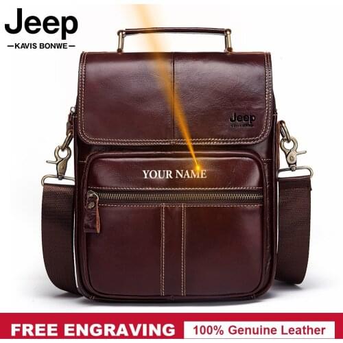 Casual Mens Bag Genuine Leather Crossbody Bags for Men Messenger Bag Men Leather Designer Mens Shoulder Bags Male Handbag New