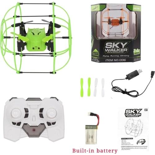 RC Drone Ball Toy Quadcopter Mini Drone Sky Walker 1336 2.4GHz 4CH Fly Ball 3D Flip Roller Drone RC Helicopter Toys