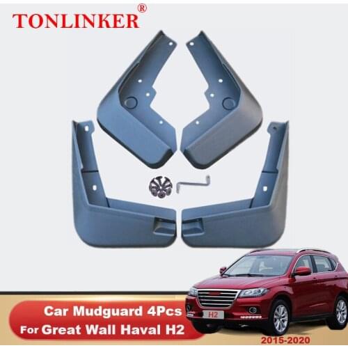 TONLINKER Mudguard For Great Wall Haval H2 2015- 2019 2020 Mud Flaps Mudguards Splash Guards Fender Mudflaps 4Pcs Car Accesories