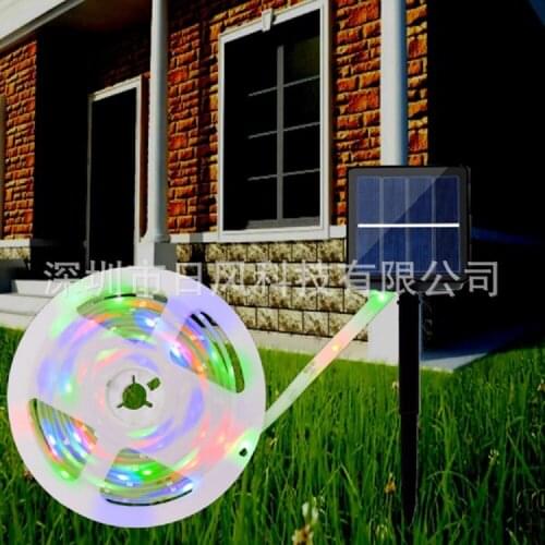 Outdoor Solar led Strip light waterproof luces led lights garden decoration lights tape strips flexible lawn lamps smd2835 5M