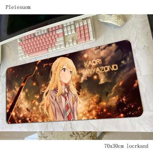 Your Lie in April mats 700x300x3mm Fashion gaming mouse pad keyboard mousepad best seller notebook gamer padmouse mat