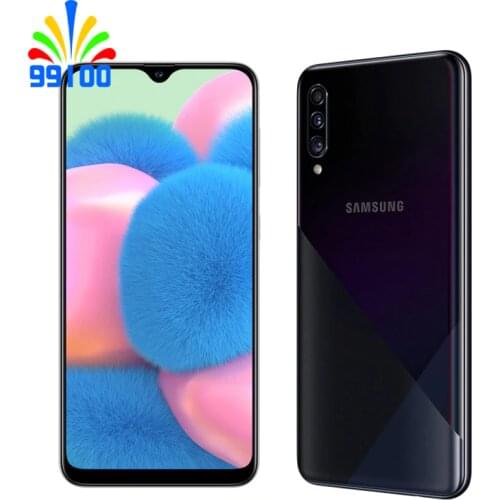 Refurbished Unlocked Cell Phone Samsung Galaxy A30S A307F 6.4inch 4GB+64GB Dual Sim In-Screen Fingerprint 14nm Exynos 7904