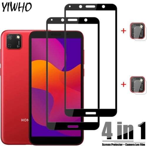 For Huawei Y5p Protective Glass on For Huawei Y7p Y6p Y6s Y8p Y8s Honor 9a 9s 9c Tempered Glas Screen Protector Camera Lens Film