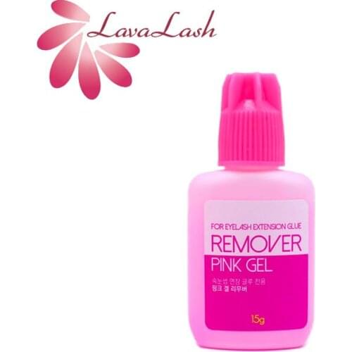 1 bottle Pink Gel Remover For Eyelash and Eyebrow Extensions Glue from Korea 15g/bottle Wholesale Fake Eyelashes Eyelash Shop