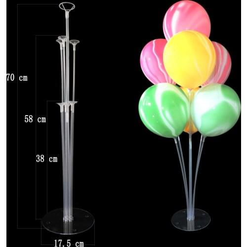 1Set Happy Birthday Balloons Stand Stick Baloon Birthday Party Decoration Kids Adult Balloon Holder Ballons Accessories Arch
