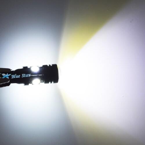 10pcs/lot T10 LED W5W Light Bulbs 5050 SMD Lens 4 LED 12V Parking 194 168 Xenon White Red Blue Yellow