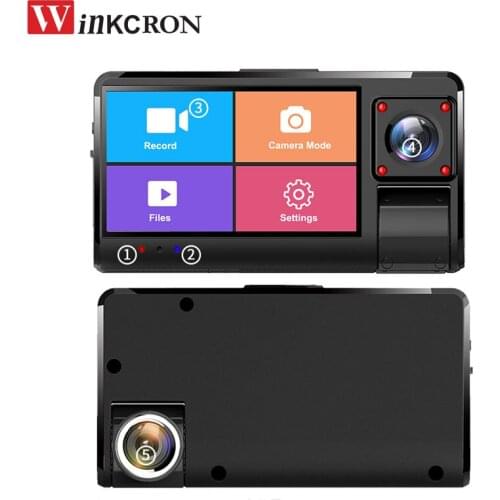 Car Dash Cam Video Recorder 3.0 inch IPS Touch DVR Camera Full HD 1080P 3 Camera Lens 160 Degree lens with WDR Full Function