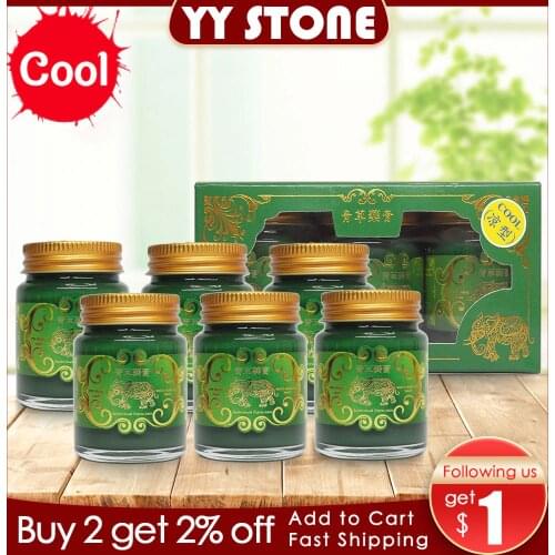 30g Gold Elephant Balm Thailand Grass Muscle Pain Relief Soothe itch mosquite bite anti itchy scald for joints pain health care