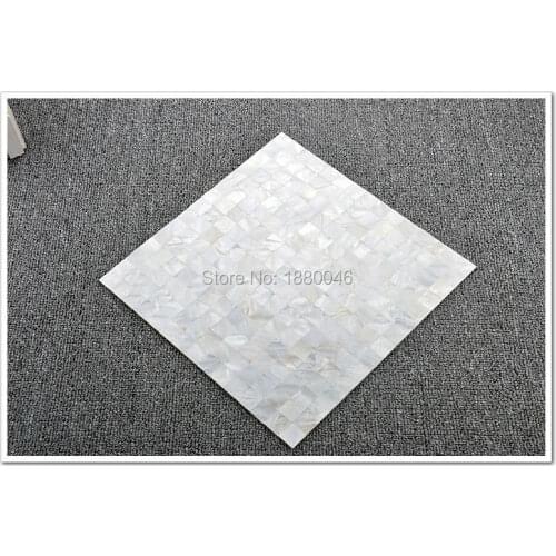 White shell tile shell mosaic tile sea shell natural luster mother of pearl tile backsplash kitchen backsplash tile