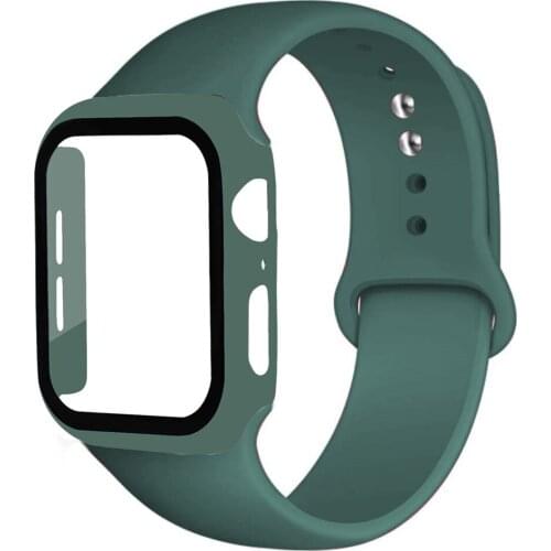For Apple Watch strap 44mm 40mm 38mm 42mm Screen Protector+Case+belt Bracelet iWatch series 5 4 3 6 se Accessories