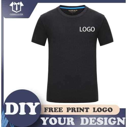 Childrens short-sleeved T-shirt all-match high-end custom LOGO half-sleeved cotton inner bottoming shirt summer printing text