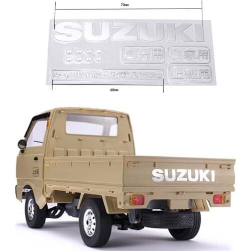 DJ WPL D12 Metal Sticker Parts Upgrade Micro Truck Modified Label Part Stereo Remote Control Cars RC Car Carro De Control Remoto