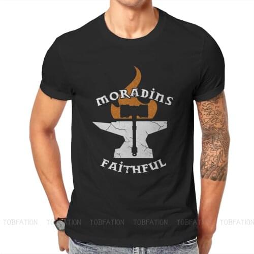 Moradins Faithful Essential Hip Hop TShirt Dungeon & Fighter DFO Action RPG Printing Streetwear Comfortable T Shirt Short Sleeve