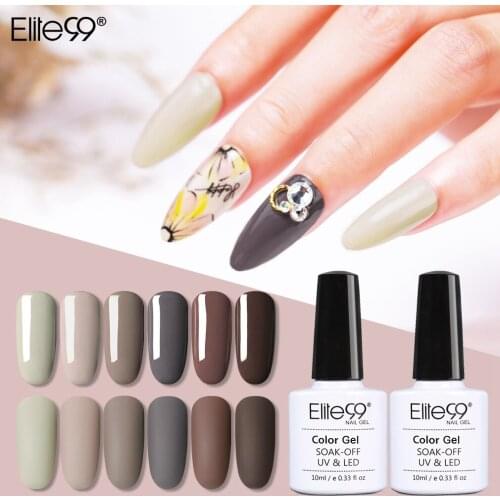 Elite99 10ml Macchiato Series Gel Polish Soak Off LED UV Gel Nail Polish Vernis Semi Permanent UV Gel Varnish Nail Art Manicure
