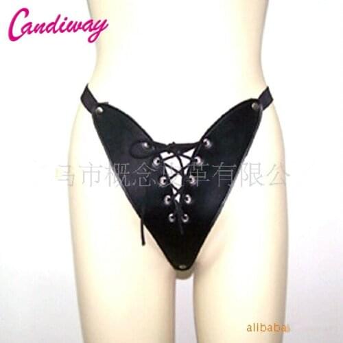 Hot Black Leather Pole Dancing Sexy Lingerie Women Sexy Pron Erotic Thongs Underwear Pants G-String Lady Lenceria Sexy Products