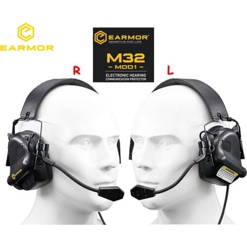 HOT Earmor Airsoftsports Tactical M32 Headset Military Aviation Communication Softair Earphone Shooting Anti Noise Headphones